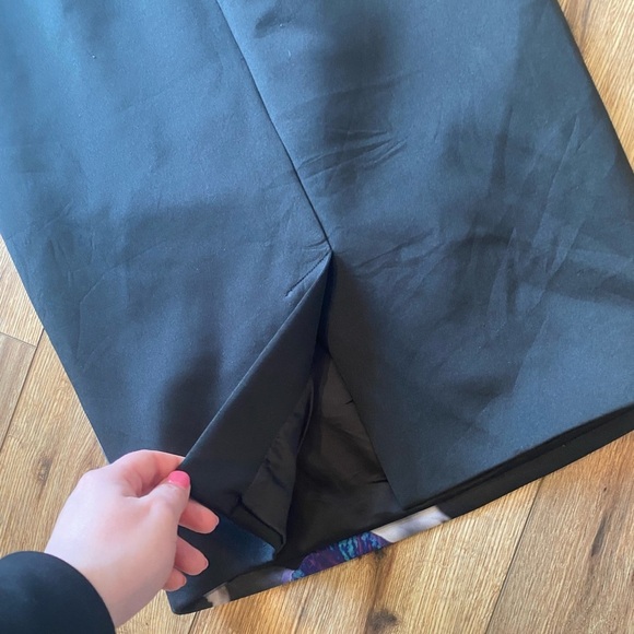 Finders Keepers Black Floral Last Chance Open Cut Dress - Picture 9 of 10